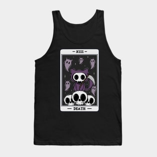 Cat tarot card Death Tank Top